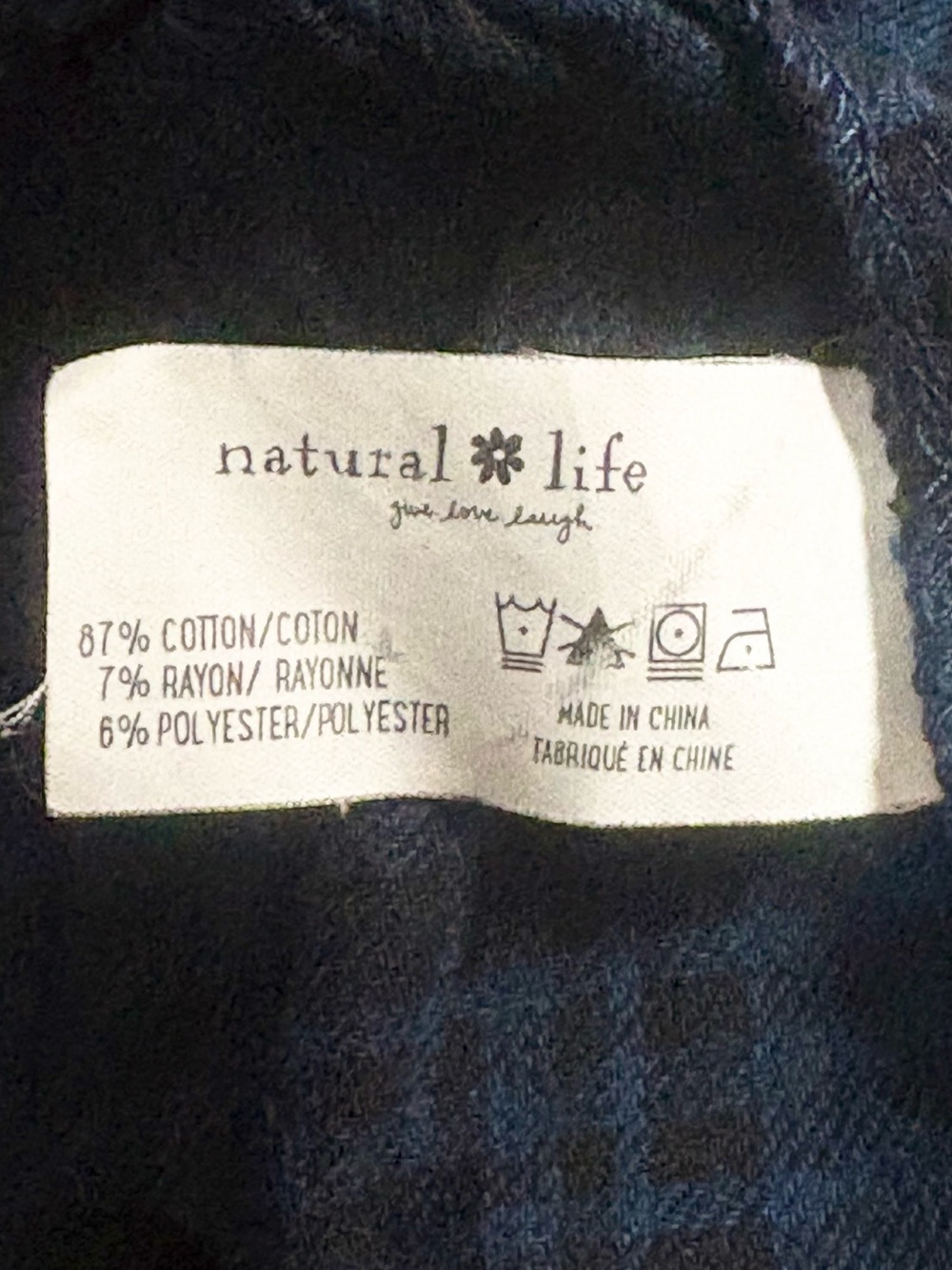 NATURAL LIFE Rebecca Tiered Cotton Blend Flannel Women’s Midi Dress Size M - Picture 9 of 12